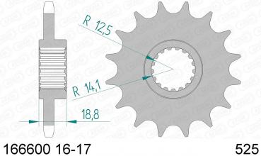 DID Kettensatz BMW F 650 GS, mit DID 525VX Kette