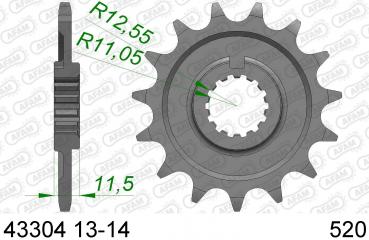 DID Kettensatz SHERCO SE 250 Enduro, mit DID GB520VX2 Kette
