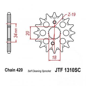 JT Ritzel Racing 15Z Teilung 420