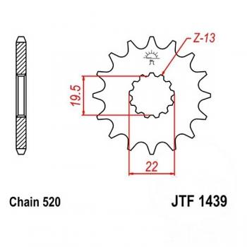 JT Ritzel 12Z Teilung 520