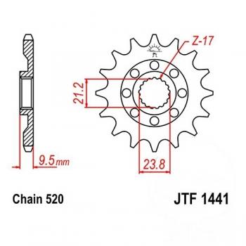 JT Ritzel Racing 14Z Teilung 520