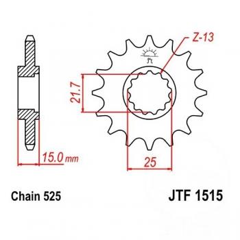 JT Ritzel 14Z Teilung 525