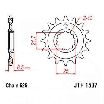 JT Ritzel 18Z Teilung 525