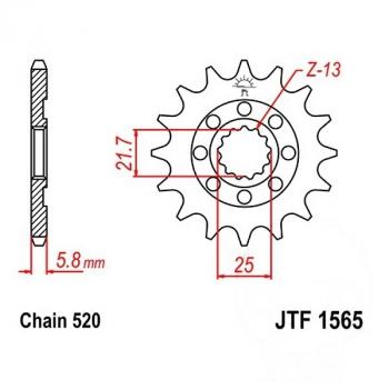 JT Ritzel 12Z Teilung 520