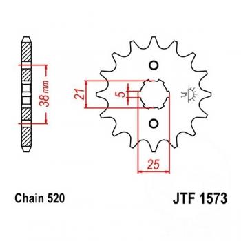 JT Ritzel 14Z Teilung 520