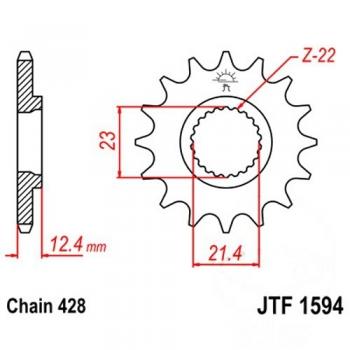 JT Ritzel 15Z Teilung 428