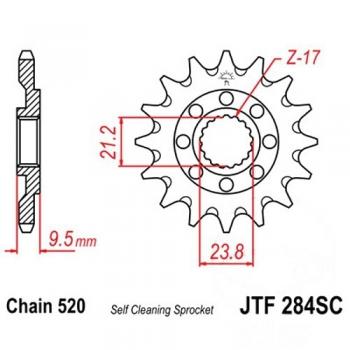 JT Ritzel Racing 14Z Teilung 520