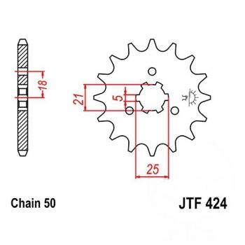 JT Ritzel 15Z Teilung 530