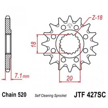 JT Ritzel Racing 13Z Teilung 520