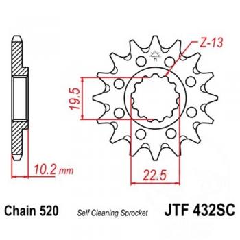 JT Ritzel Racing 13Z Teilung 520