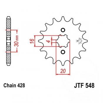 JT Ritzel 14Z Teilung 428