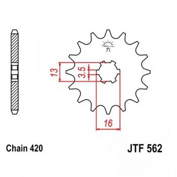 JT Ritzel 10Z Teilung 420