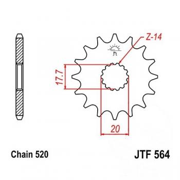 JT Ritzel 12Z Teilung 520