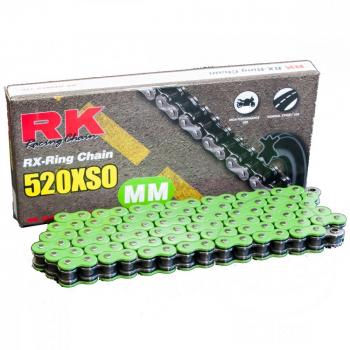 X-Ring Kette RK grün GN520XSO 112 Glieder offen mit Nietschloss