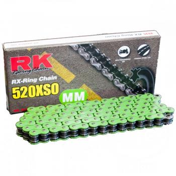 X-Ring Kette RK grün GN520XSO 114 Glieder offen mit Nietschloss