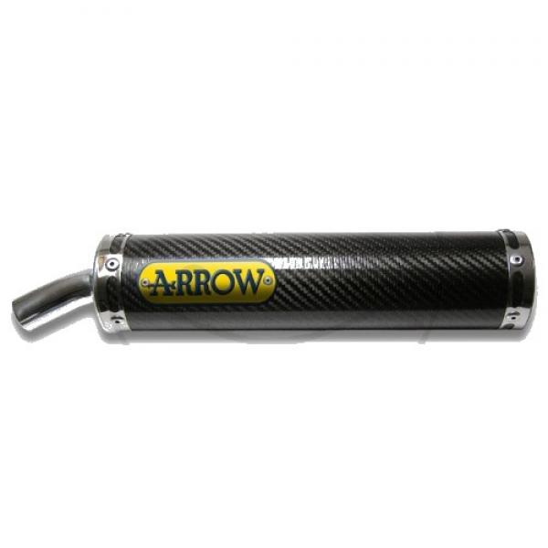 Schalldämpfer Arrow 51096SU Round Sil Carbon unten