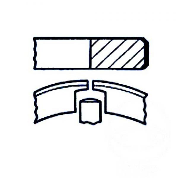 Kolbenring 55x1,2G30Kp