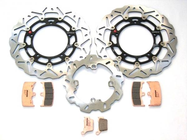 BRAKING Bremsscheiben Komplettset Ducati 998 S ( Einzelbeläge)