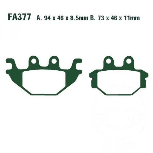 Bremsbelag für Feststellbremse EBC Sinter R, FA377R