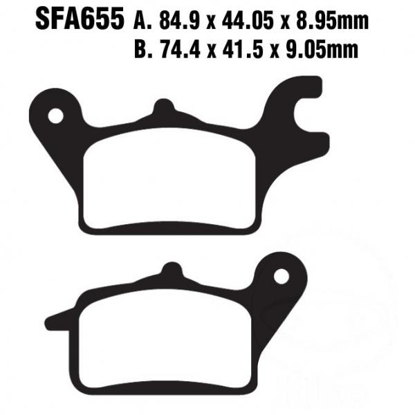 Bremsbelag EBC SFA655 vorne rechts