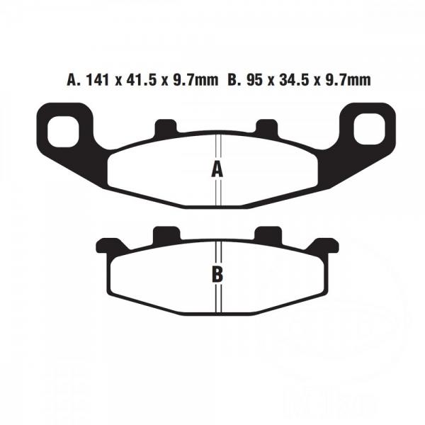 Bremsbelag EBC FA129R vorne