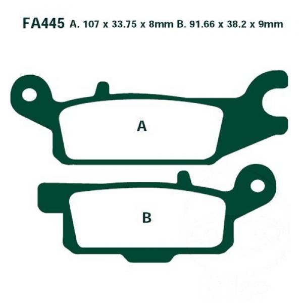 Bremsbelag EBC FA445R vorne