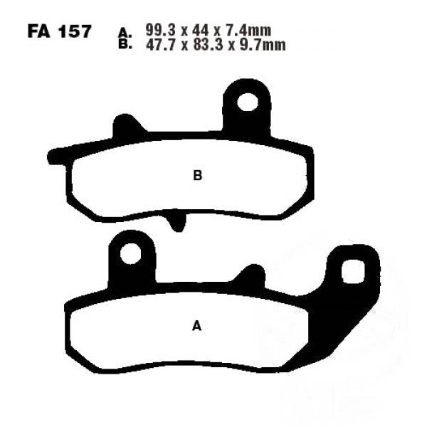 Bremsbelag EBC FA157R vorne