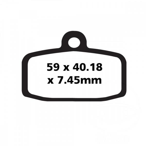 Bremsbelag EBC FA612R vorne