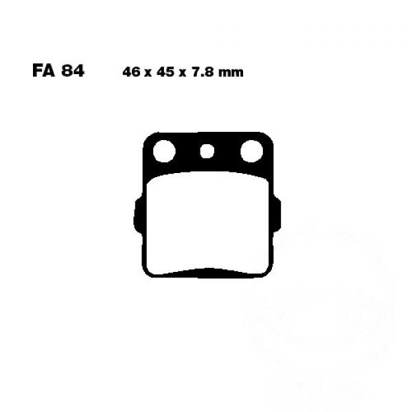 Bremsbelag EBC FA084R vorne
