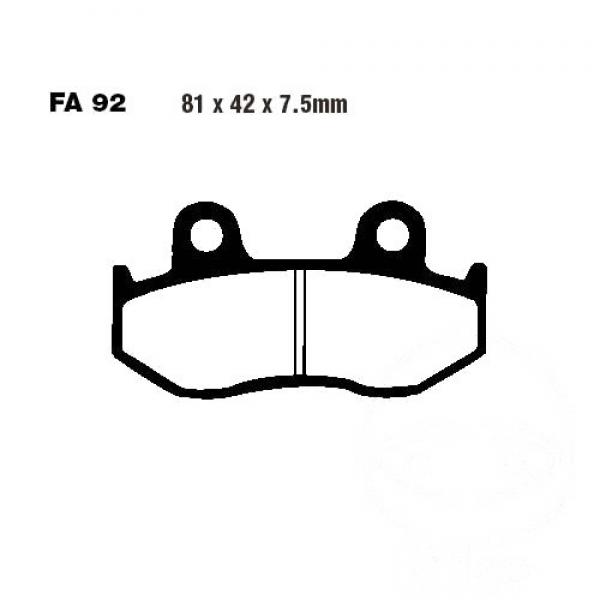 Bremsbelag EBC FA092R vorne