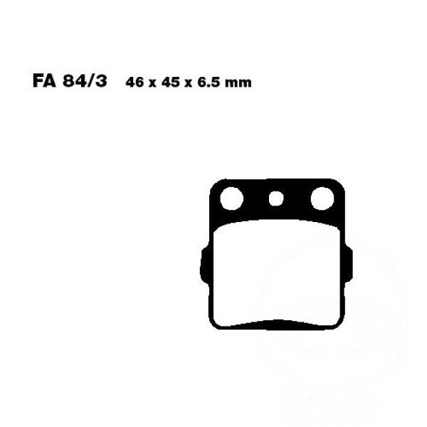 Bremsbelag EBC FA084/3R vorne