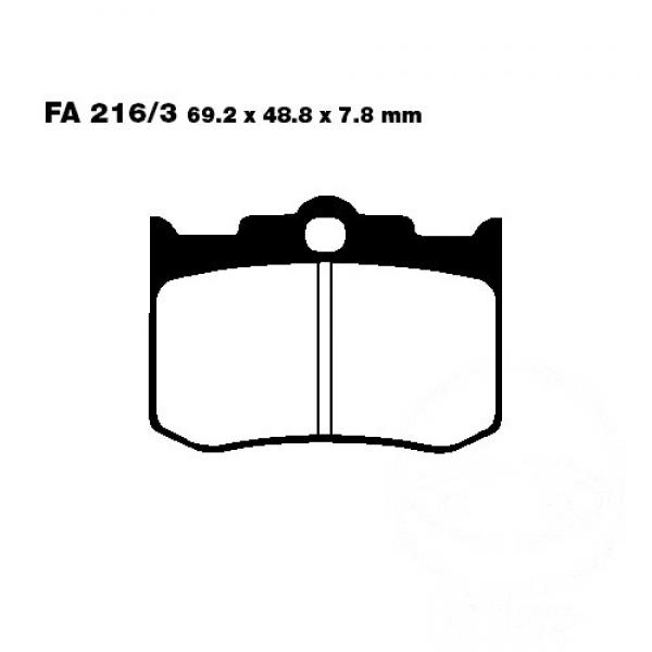 Bremsbelag EBC FA216/3HH vorne