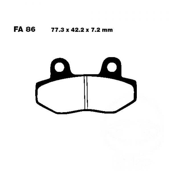 Bremsbelag EBC FA086HH vorne