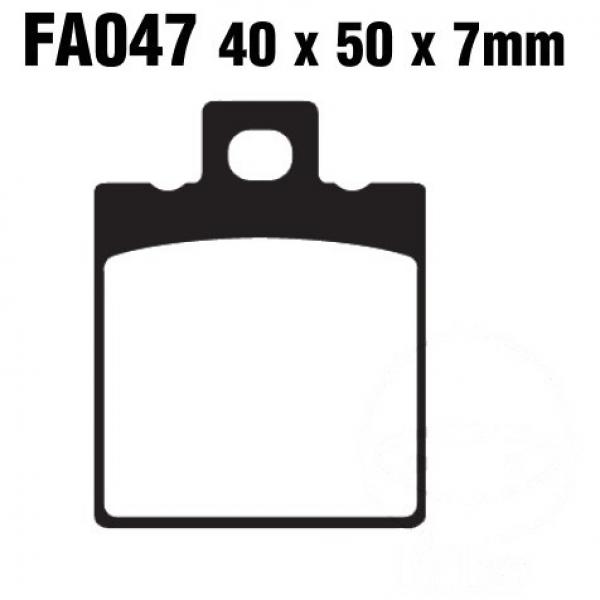 Bremsbelag EBC FA047HH für Bremszange Behringer 6 Kolben, Bremssattel