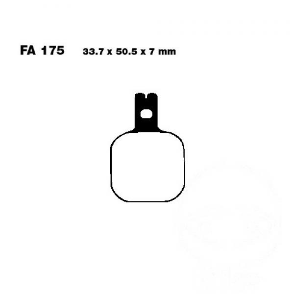 Bremsbelag EBC FA175HH für Bremszange ISR 4/6 Kolben (large), Bremssattel