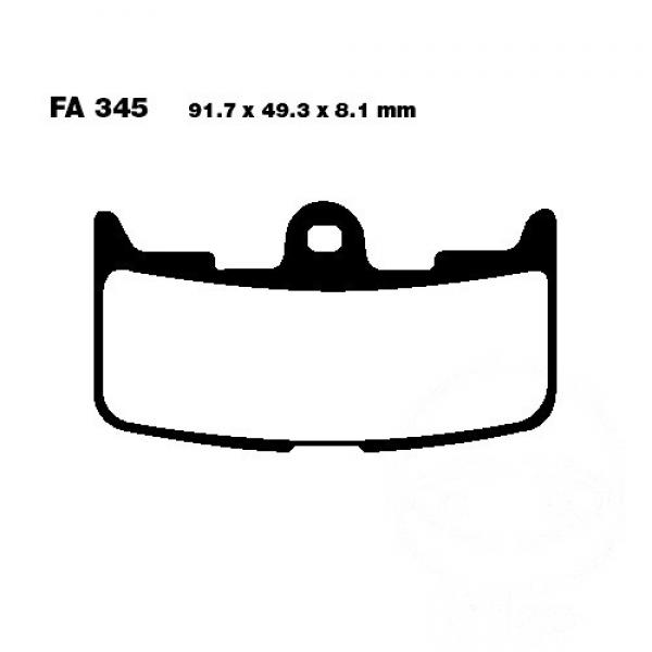 Bremsbelag EBC FA345HH vorne