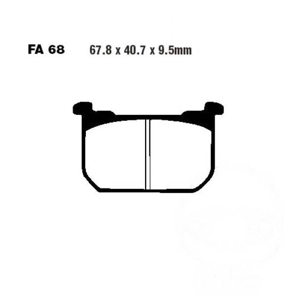 Bremsbelag EBC FA068HH vorne