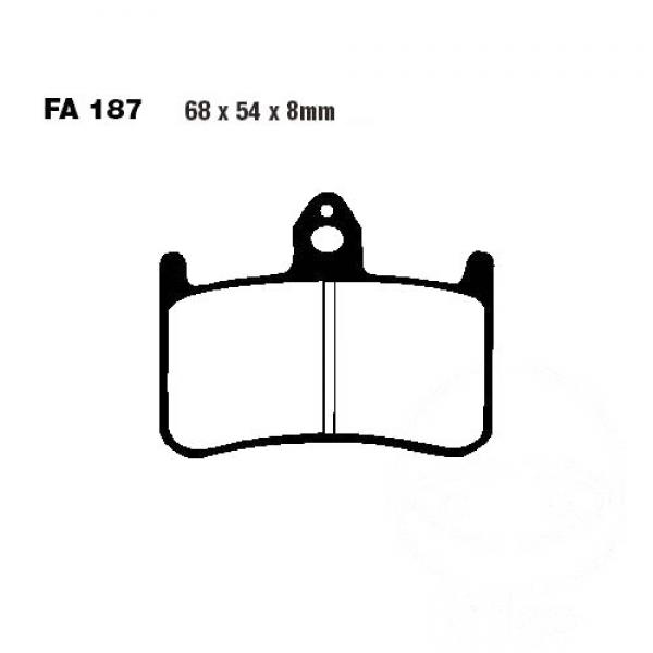 Bremsbelag EBC FA187HH vorne