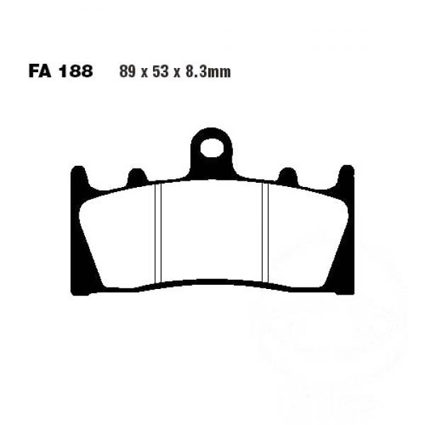 Bremsbelag EBC FA188HH vorne