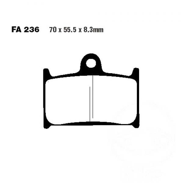 Bremsbelag EBC FA236HH vorne