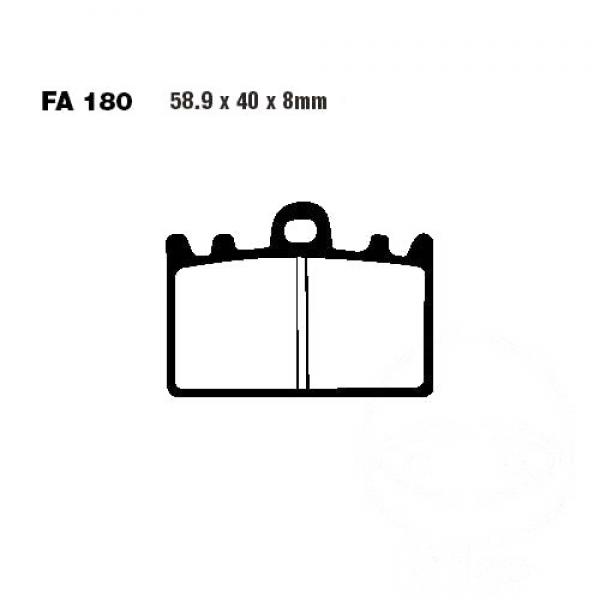 Bremsbelag EBC FA180HH vorne