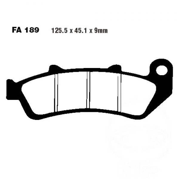 Bremsbelag EBC FA189HH vorne