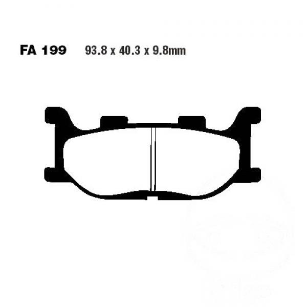 Bremsbelag EBC FA199HH vorne