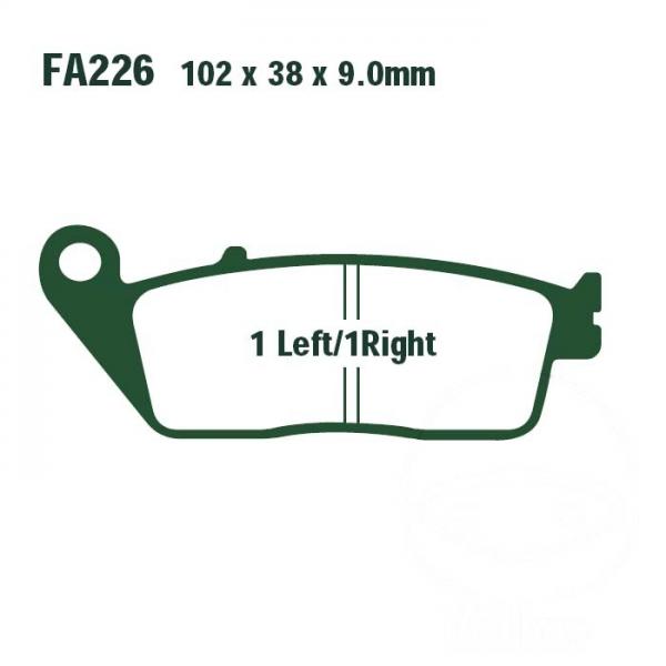 Bremsbelag EBC FA226 vorne