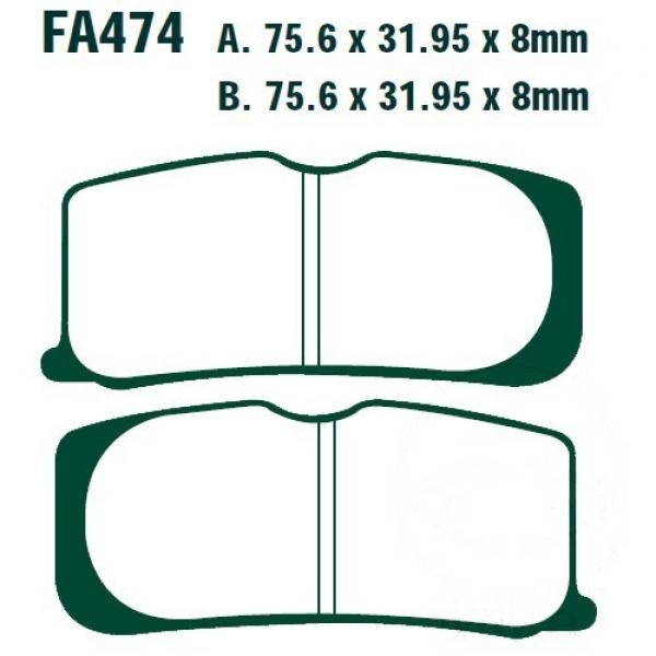 Bremsbelag EBC FA474 vorne