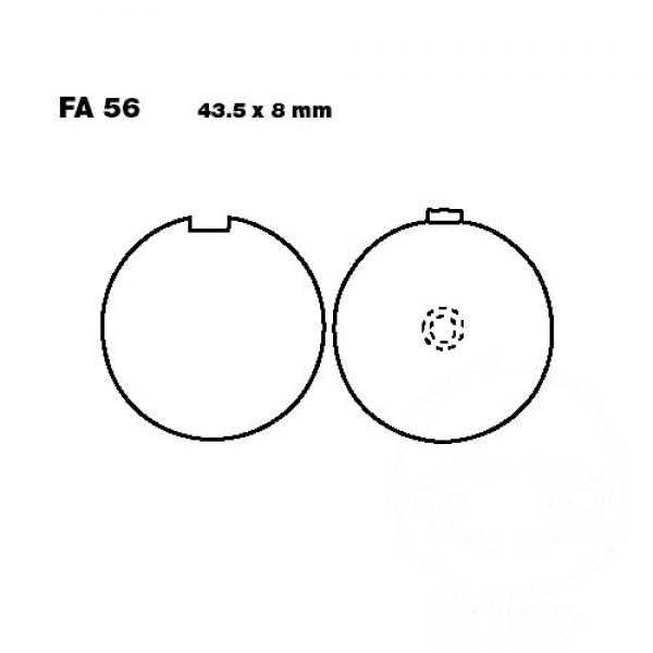 Bremsbelag EBC FA056 vorne