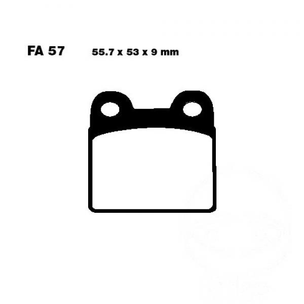 Bremsbelag EBC FA057 vorne