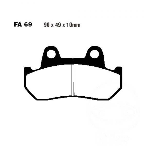 Bremsbelag EBC FA069 vorne