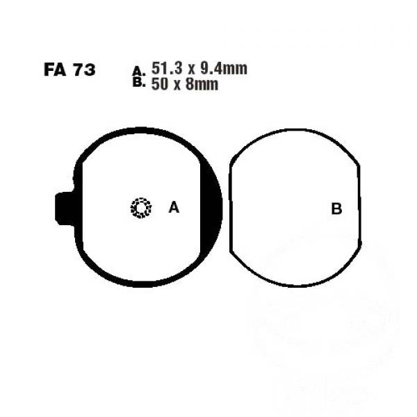 Bremsbelag EBC FA073 vorne
