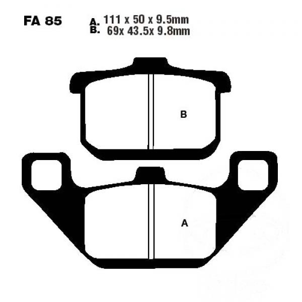 Bremsbelag EBC FA085 vorne